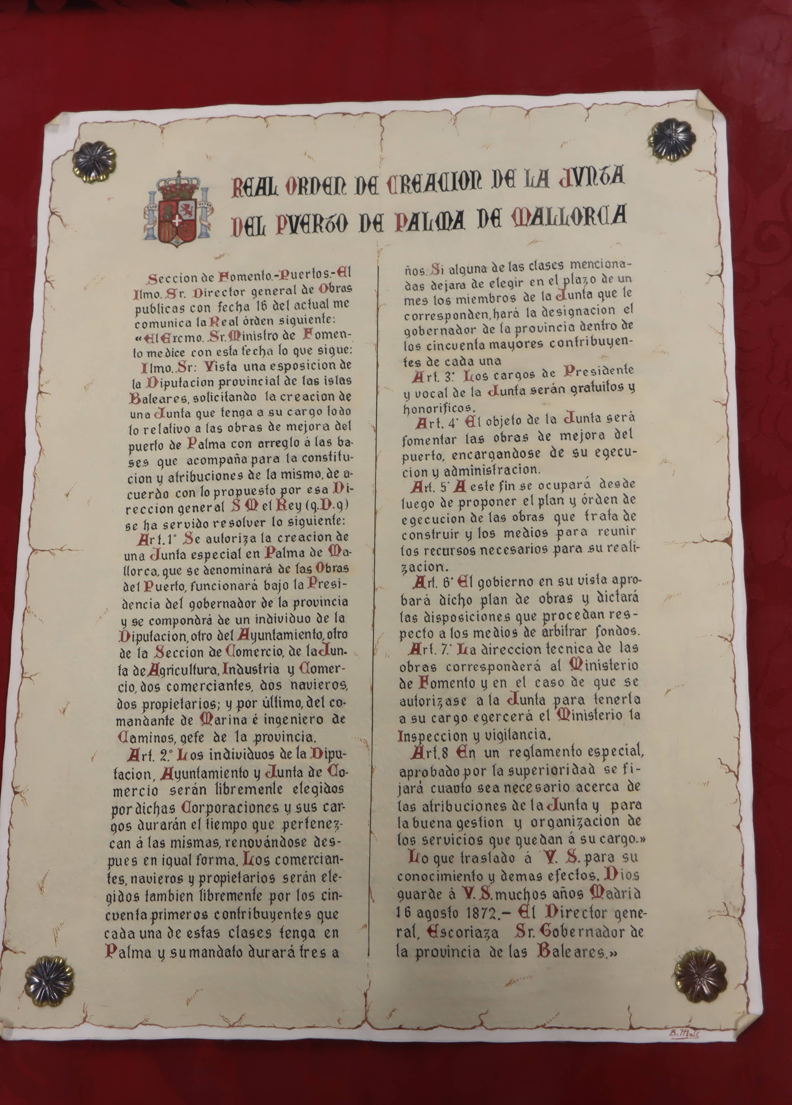 Autoridad Portuaria de Baleares,150 años, APB, ports IB, organismo público, palma, maó, eivissa, la 